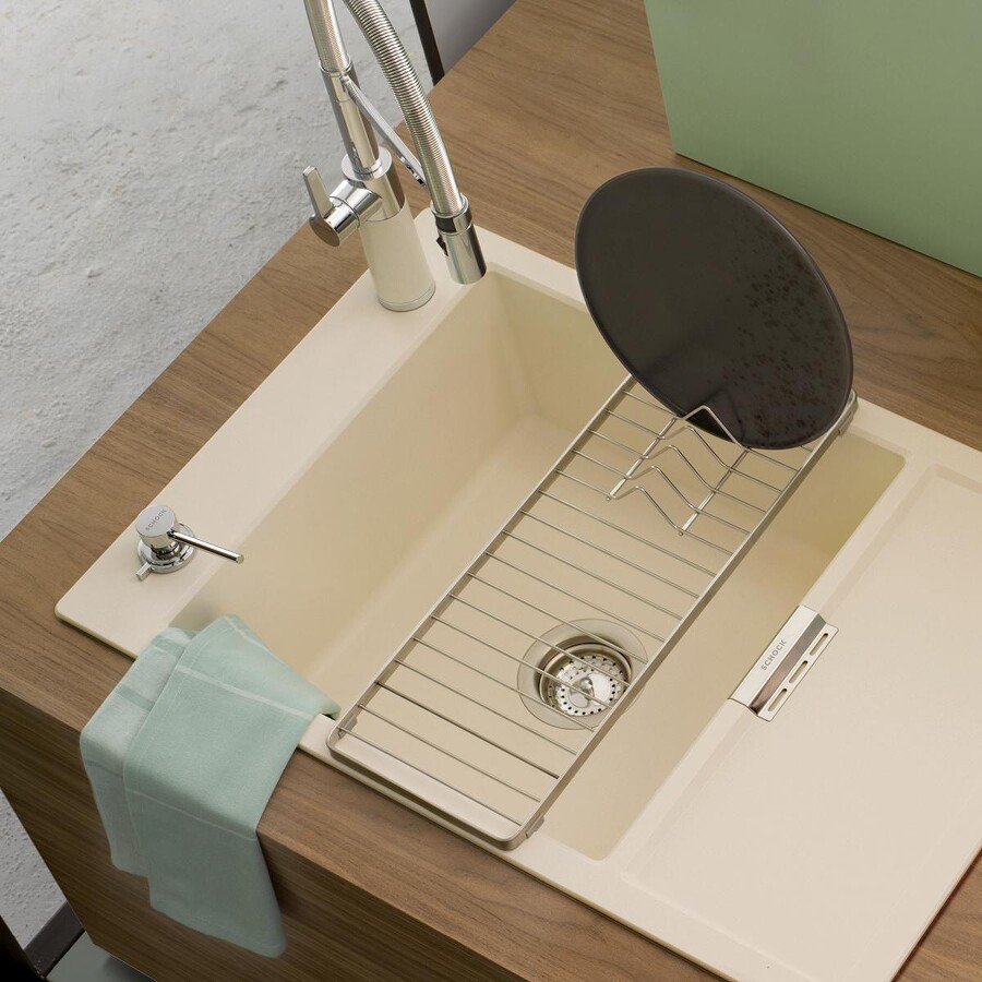 Granitspüle mit Einbau-Spülmittelspender Ladon von SCHOCK